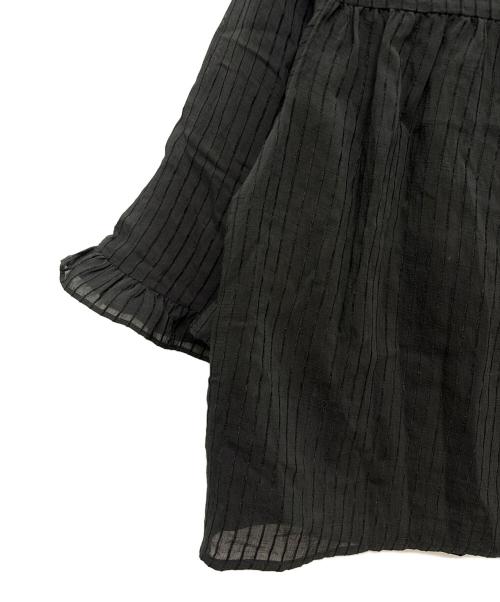 Tnewties（トゥエンティーズ）TNEWTIES (トゥエンティーズ) 《月の呪文を唱えて》フレアスリーブフリルブラウス ブラック サイズ:XSの古着・服飾アイテム