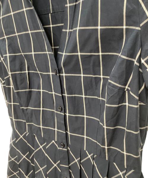BROOKS BROTHERS（ブルックスブラザーズ）BROOKS BROTHERS (ブルックスブラザーズ) 半袖ワンピース ネイビー×ホワイトの古着・服飾アイテム