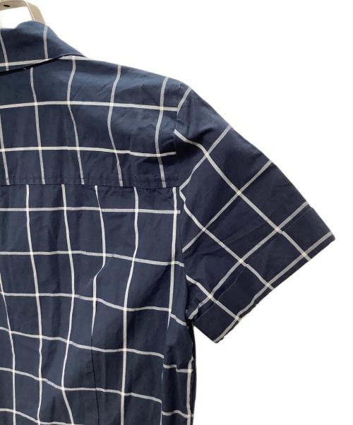 BROOKS BROTHERS（ブルックスブラザーズ）BROOKS BROTHERS (ブルックスブラザーズ) 半袖ワンピース ネイビー×ホワイトの古着・服飾アイテム