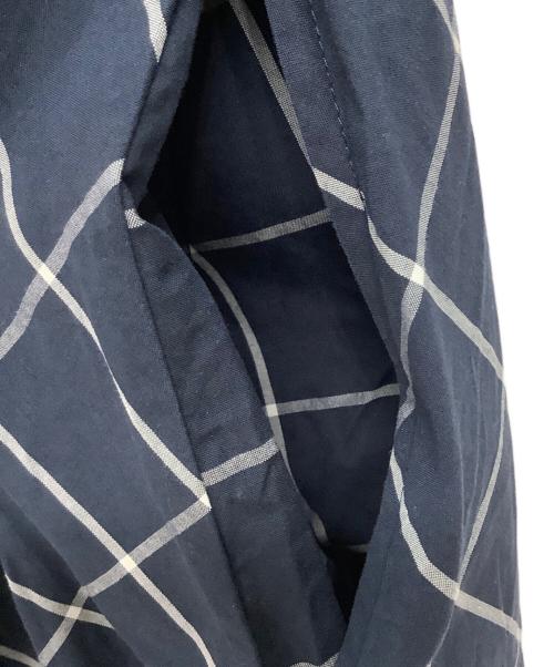 BROOKS BROTHERS（ブルックスブラザーズ）BROOKS BROTHERS (ブルックスブラザーズ) 半袖ワンピース ネイビー×ホワイトの古着・服飾アイテム