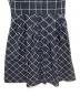 中古・古着 BROOKS BROTHERS (ブルックスブラザーズ) 半袖ワンピース ネイビー×ホワイト：5000円