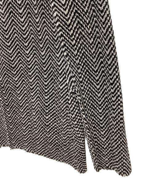 SPECCHIO（スペッチオ）SPECCHIO (スペッチオ) シャトルプリーツ ピークドラペル ダブルブレスト ジャケット ブラック×ホワイト サイズ:40の古着・服飾アイテム