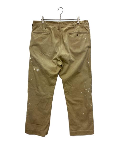RRL（ダブルアールエル）RRL (ダブルアールエル) ディストレスチノフィールドパンツ ベージュ サイズ:38×32の古着・服飾アイテム