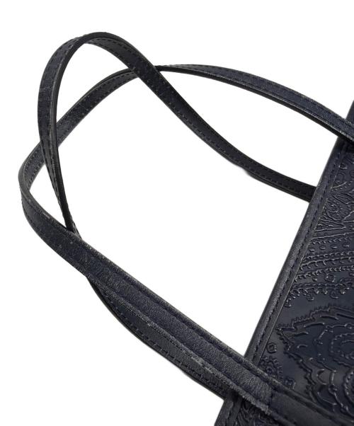 ETRO（エトロ）ETRO (エトロ) ペイズリー柄レザートートバッグ ネイビーの古着・服飾アイテム