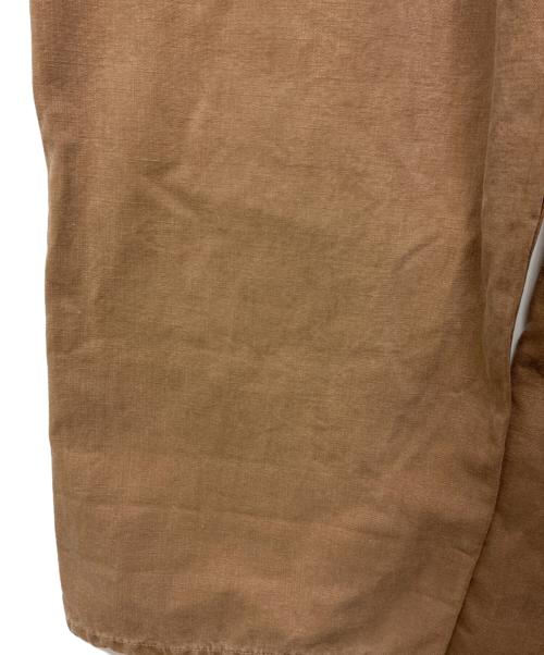 RRL（ダブルアールエル）RRL (ダブルアールエル) ディストレスト キャンバス オーバーオール ブラウン サイズ:SIZE XXLの古着・服飾アイテム