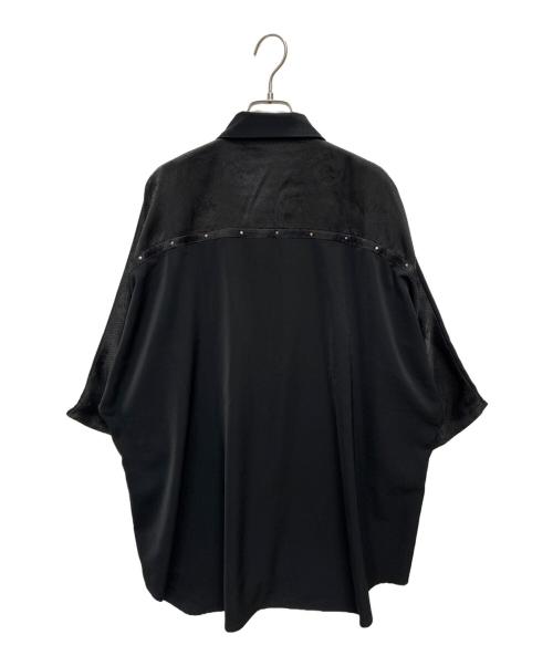 REZEN（リゼン）REZEN (リゼン) 真紅 / 刀×スタッズ半袖シャツ ブラック サイズ:Lの古着・服飾アイテム