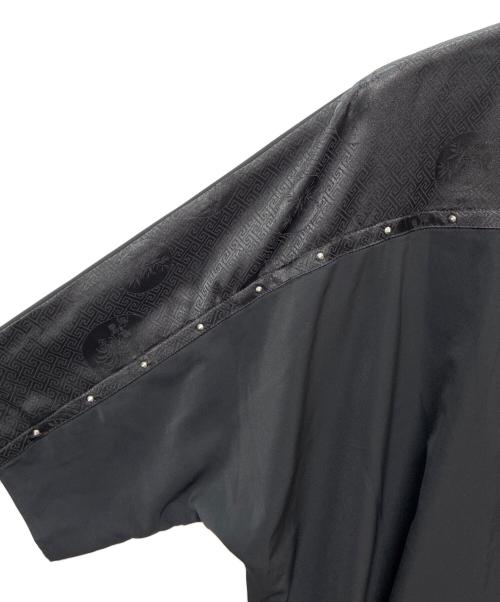 REZEN（リゼン）REZEN (リゼン) 真紅 / 刀×スタッズ半袖シャツ ブラック サイズ:Lの古着・服飾アイテム
