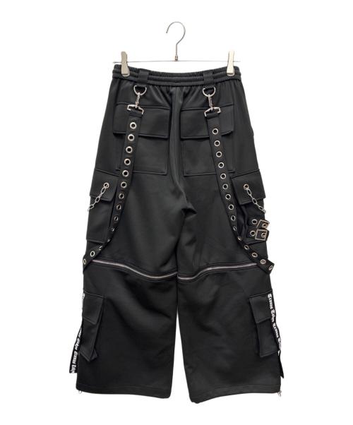 TRAVAS（トラバス）TRAVAS (トラバス) サスペンダー付きセパレートカーゴパンツ ブラック サイズ:Mの古着・服飾アイテム