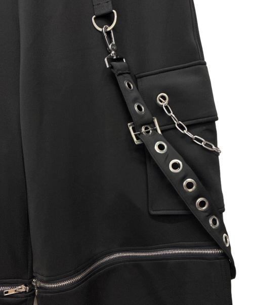 TRAVAS（トラバス）TRAVAS (トラバス) サスペンダー付きセパレートカーゴパンツ ブラック サイズ:Mの古着・服飾アイテム