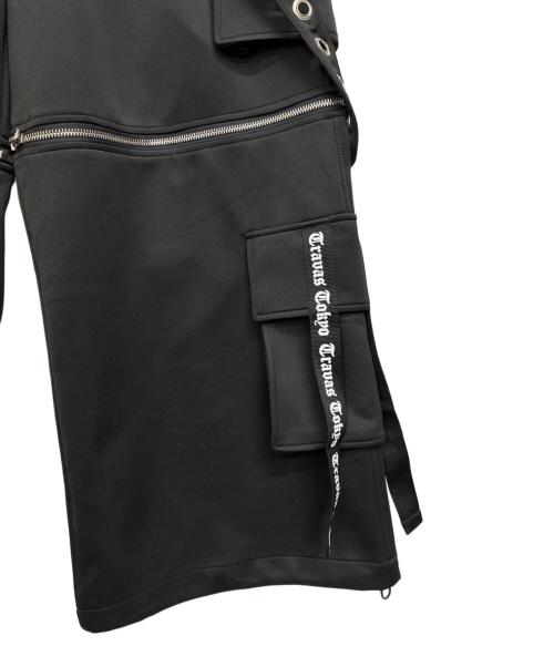 TRAVAS（トラバス）TRAVAS (トラバス) サスペンダー付きセパレートカーゴパンツ ブラック サイズ:Mの古着・服飾アイテム
