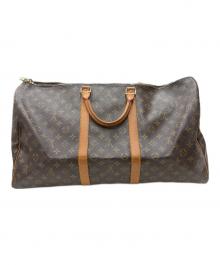 LOUIS VUITTON（ルイ ヴィトン）の古着「モノグラム キーポル55 トラベルバッグ」｜ブラウン