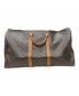 LOUIS VUITTON（ルイ ヴィトン）の古着「モノグラム キーポル55 トラベルバッグ」｜ブラウン