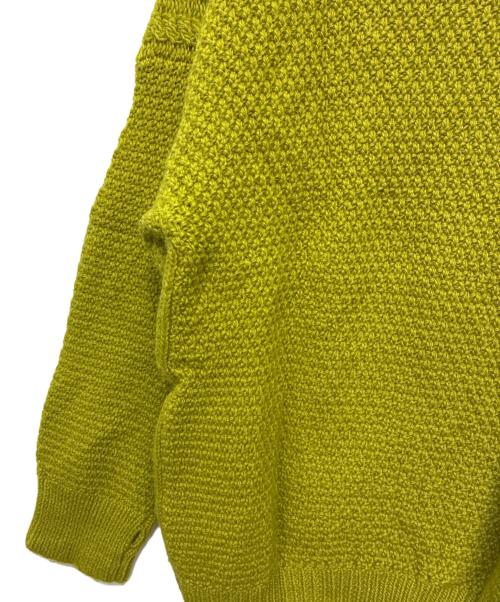 6(ROKU) BEAUTY&YOUTH（ロク ビューティーアンドユース）6(ROKU) BEAUTY&YOUTH (ロク ビューティーアンドユース) LIGHT CABLE KNIT/ニット 黄緑 サイズ:SIZE M (38)の古着・服飾アイテム