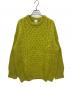 6(ROKU) BEAUTY&YOUTH（ロク ビューティーアンドユース）の古着「LIGHT CABLE KNIT/ニット」｜黄緑