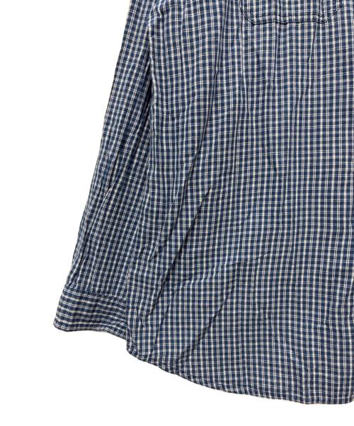 L.L.Bean（エルエルビーン）L.L.Bean (エルエルビーン) 00s メタルボタン チェックシャツ ブルー×ホワイト サイズ:SIZE XXLの古着・服飾アイテム