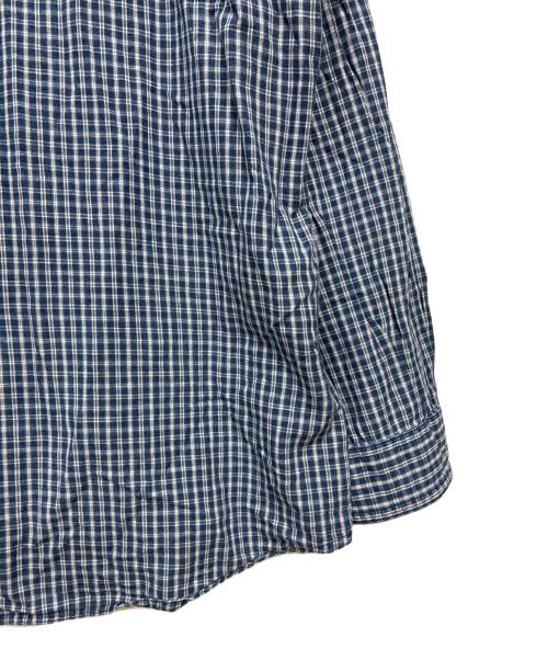 L.L.Bean（エルエルビーン）L.L.Bean (エルエルビーン) 00s メタルボタン チェックシャツ ブルー×ホワイト サイズ:SIZE XXLの古着・服飾アイテム