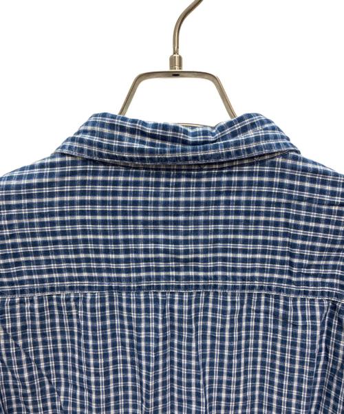 L.L.Bean（エルエルビーン）L.L.Bean (エルエルビーン) 00s メタルボタン チェックシャツ ブルー×ホワイト サイズ:SIZE XXLの古着・服飾アイテム