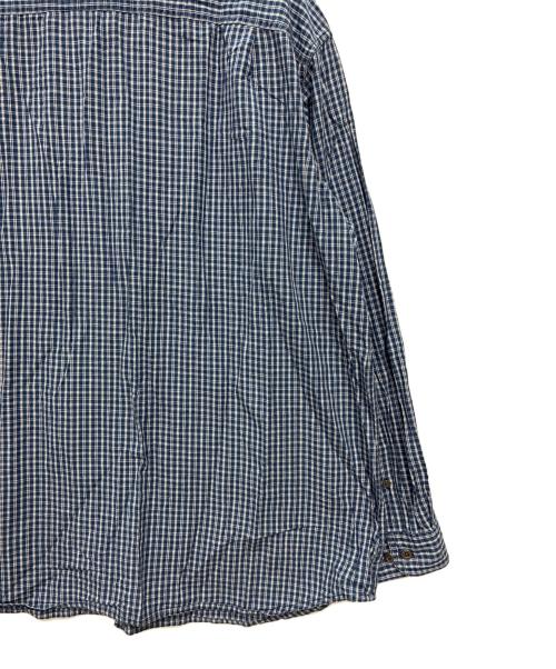 L.L.Bean（エルエルビーン）L.L.Bean (エルエルビーン) 00s メタルボタン チェックシャツ ブルー×ホワイト サイズ:SIZE XXLの古着・服飾アイテム