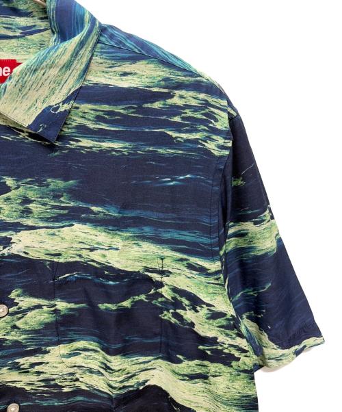 SUPREME（シュプリーム）Supreme (シュプリーム) 25SS Boat S/S Shirt ネイビー×グリーン サイズ:Mの古着・服飾アイテム