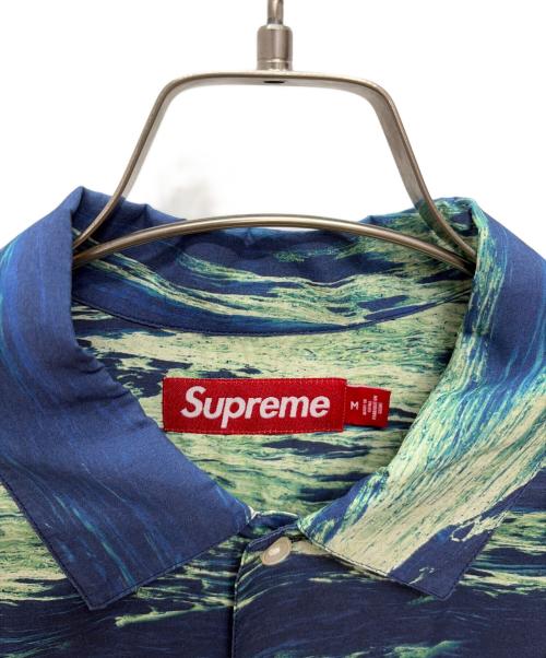 SUPREME（シュプリーム）Supreme (シュプリーム) 25SS Boat S/S Shirt ネイビー×グリーン サイズ:Mの古着・服飾アイテム