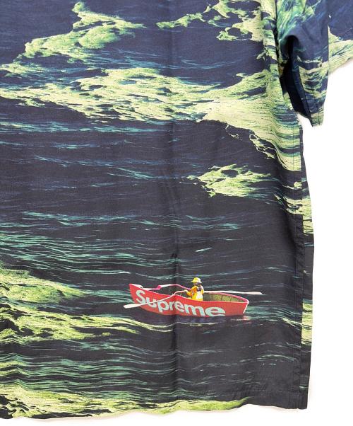 SUPREME（シュプリーム）Supreme (シュプリーム) 25SS Boat S/S Shirt ネイビー×グリーン サイズ:Mの古着・服飾アイテム