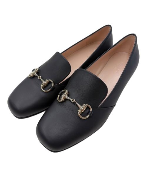 GUCCI（グッチ）GUCCI (グッチ) ホースビットローファー ブラック サイズ:37 1/2の古着・服飾アイテム