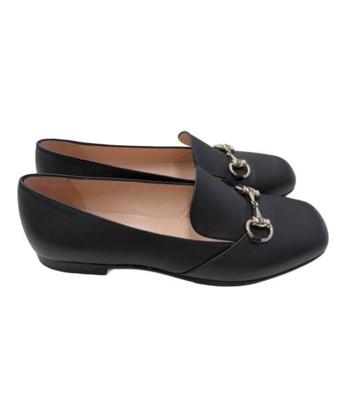 GUCCI（グッチ）GUCCI (グッチ) ホースビットローファー ブラック サイズ:37 1/2の古着・服飾アイテム