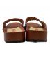 中古・古着 MIU MIU (ミュウミュウ) ウッドソールサンダル レッド サイズ:SIZE 36：4000円