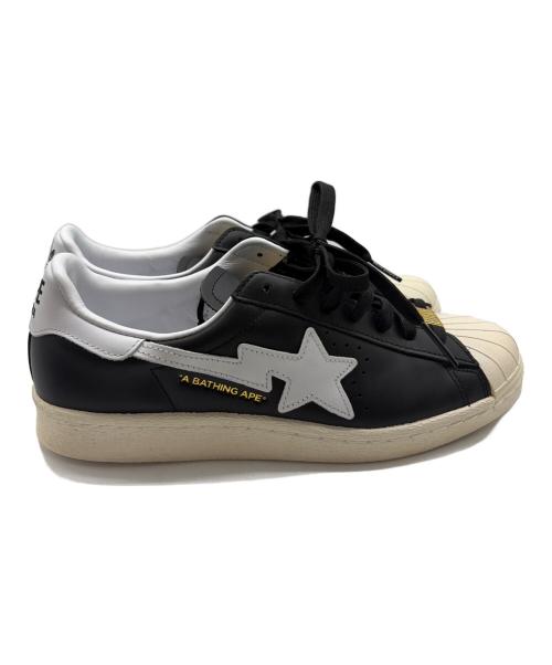 adidas Originals（アディダスオリジナル）adidas originals (アディダスオリジナル) BAPE BY A BATHING APE (ベイプバイアベイシングエイプ) ローカットスニーカー ブラック×ホワイト サイズ:26.5の古着・服飾アイテム