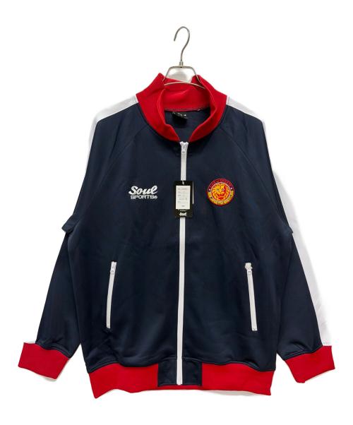 soul sports（ソウルスポーツ）soul sports (ソウルスポーツ) 新日本プロレス ジャージセットアップ ネイビー×レッド サイズ:3L 未使用品の古着・服飾アイテム