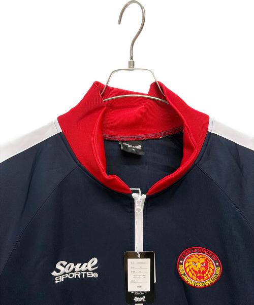 soul sports（ソウルスポーツ）soul sports (ソウルスポーツ) 新日本プロレス ジャージセットアップ ネイビー×レッド サイズ:3L 未使用品の古着・服飾アイテム
