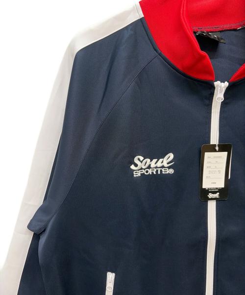 soul sports（ソウルスポーツ）soul sports (ソウルスポーツ) 新日本プロレス ジャージセットアップ ネイビー×レッド サイズ:3L 未使用品の古着・服飾アイテム