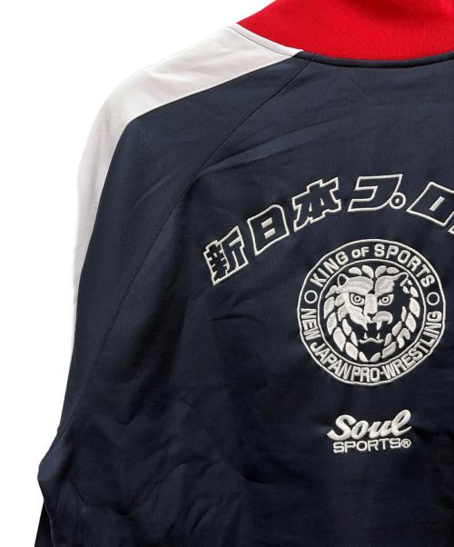 soul sports（ソウルスポーツ）soul sports (ソウルスポーツ) 新日本プロレス ジャージセットアップ ネイビー×レッド サイズ:3L 未使用品の古着・服飾アイテム