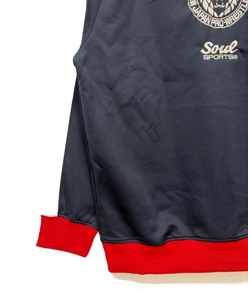 soul sports（ソウルスポーツ）soul sports (ソウルスポーツ) 新日本プロレス ジャージセットアップ ネイビー×レッド サイズ:3L 未使用品の古着・服飾アイテム