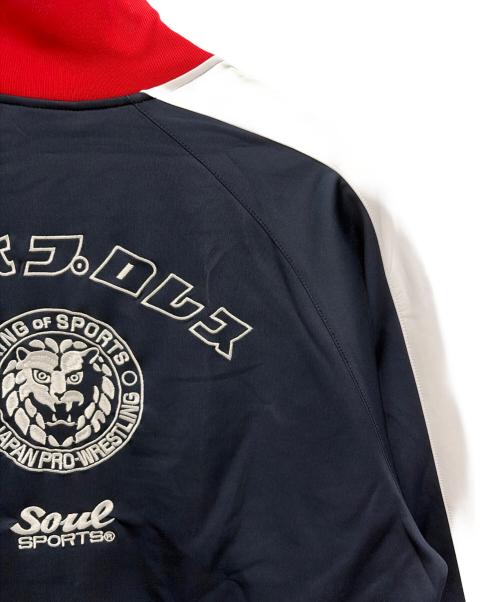 soul sports（ソウルスポーツ）soul sports (ソウルスポーツ) 新日本プロレス ジャージセットアップ ネイビー×レッド サイズ:3L 未使用品の古着・服飾アイテム