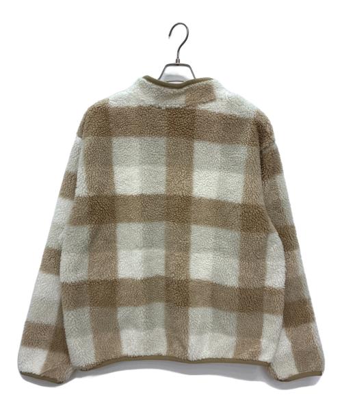 NIKE（ナイキ）NIKE (ナイキ) シーズナル ウィンターライズド AOP H L/S トップ / ハーフジップフリースジャケット ベージュ×ホワイト サイズ:SIZE XXLの古着・服飾アイテム