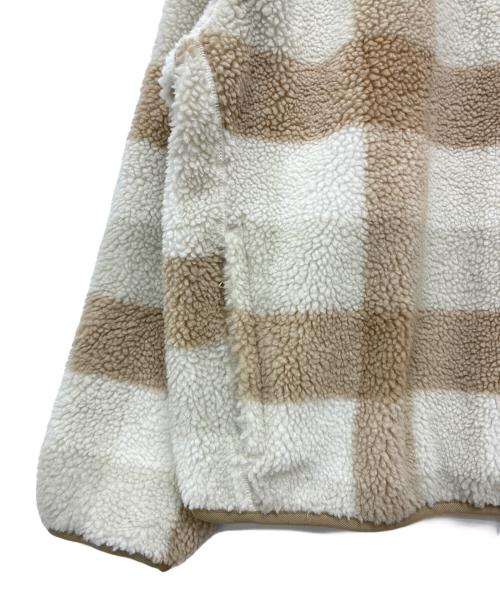 NIKE（ナイキ）NIKE (ナイキ) シーズナル ウィンターライズド AOP H L/S トップ / ハーフジップフリースジャケット ベージュ×ホワイト サイズ:SIZE XXLの古着・服飾アイテム