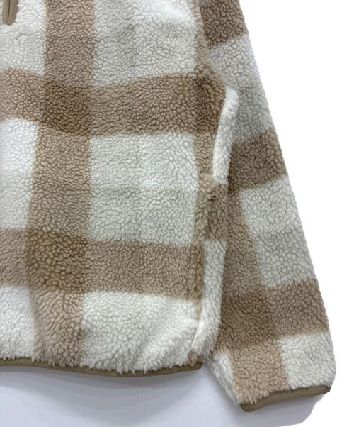 NIKE（ナイキ）NIKE (ナイキ) シーズナル ウィンターライズド AOP H L/S トップ / ハーフジップフリースジャケット ベージュ×ホワイト サイズ:SIZE XXLの古着・服飾アイテム