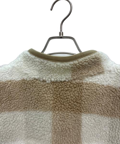 NIKE（ナイキ）NIKE (ナイキ) シーズナル ウィンターライズド AOP H L/S トップ / ハーフジップフリースジャケット ベージュ×ホワイト サイズ:SIZE XXLの古着・服飾アイテム