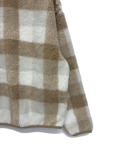NIKE（ナイキ）NIKE (ナイキ) シーズナル ウィンターライズド AOP H L/S トップ / ハーフジップフリースジャケット ベージュ×ホワイト サイズ:SIZE XXLの古着・服飾アイテム