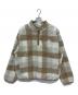 NIKE（ナイキ）の古着「シーズナル ウィンターライズド AOP H L/S トップ / ハーフジップフリースジャケット」｜ベージュ×ホワイト