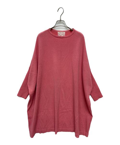 BEARDSLEY（ビアズリー）BEARDSLEY (ビアズリー) ギマBIGニット ピンク サイズ:SIZE Freeの古着・服飾アイテム