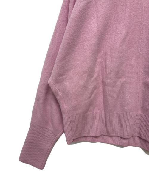 UNFILO（アンフィーロ）UNFILO (アンフィーロ) パール調ボタンカーディガン ピンク サイズ:SIZE XLの古着・服飾アイテム