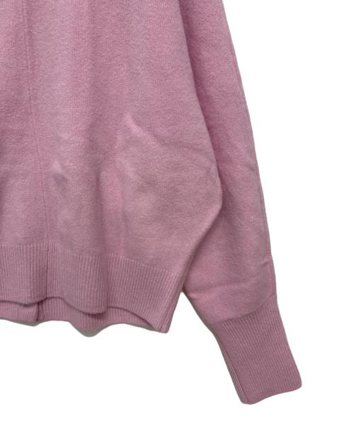 UNFILO（アンフィーロ）UNFILO (アンフィーロ) パール調ボタンカーディガン ピンク サイズ:SIZE XLの古着・服飾アイテム