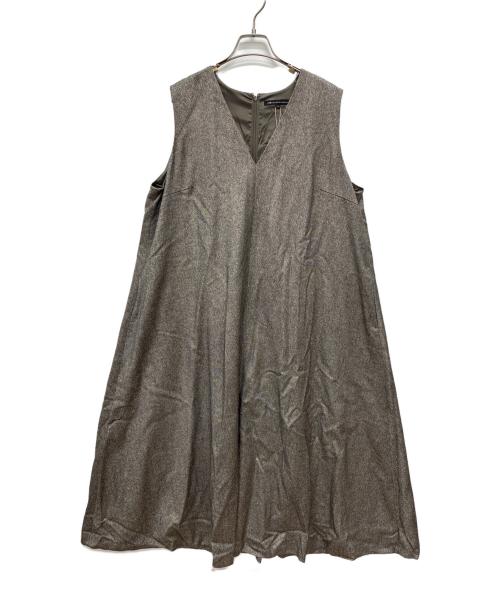 23区（ニジュウサンク）23区 (ニジュウサンク) ノースリーブワンピース グレー サイズ:SIZE 46の古着・服飾アイテム