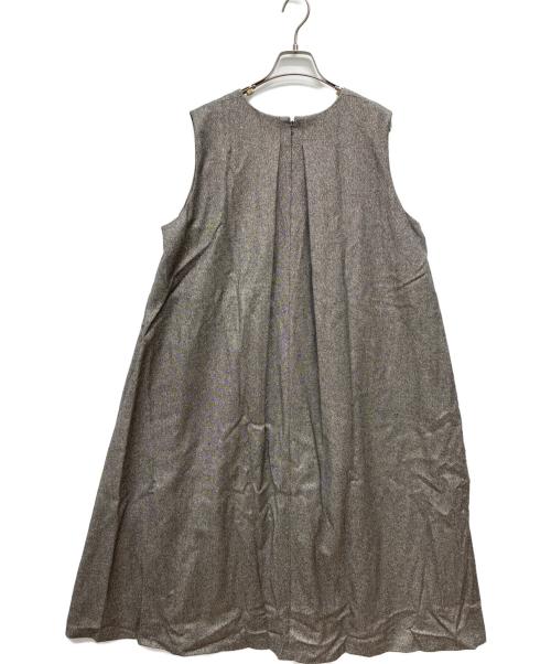 23区（ニジュウサンク）23区 (ニジュウサンク) ノースリーブワンピース グレー サイズ:SIZE 46の古着・服飾アイテム