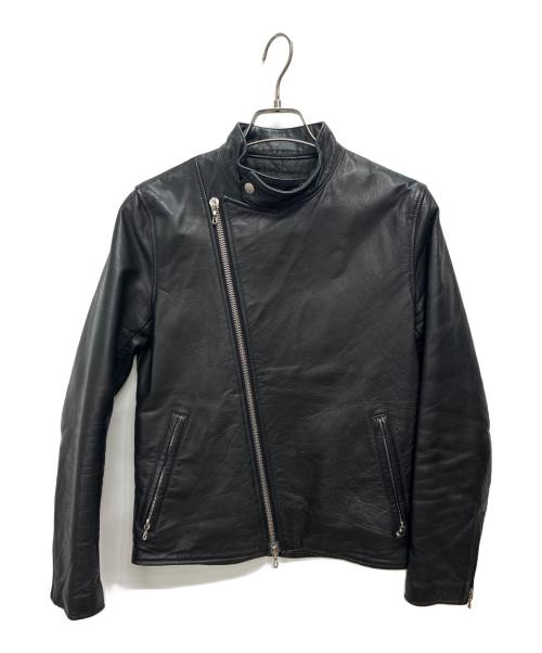 BACK BONE（バックボーン）BACK BONE (バックボーン) スタンドカラー ダブルライダースジャケット ブラック サイズ:SIZE Sの古着・服飾アイテム