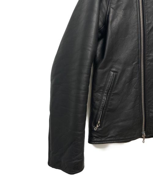 BACK BONE（バックボーン）BACK BONE (バックボーン) スタンドカラー ダブルライダースジャケット ブラック サイズ:SIZE Sの古着・服飾アイテム