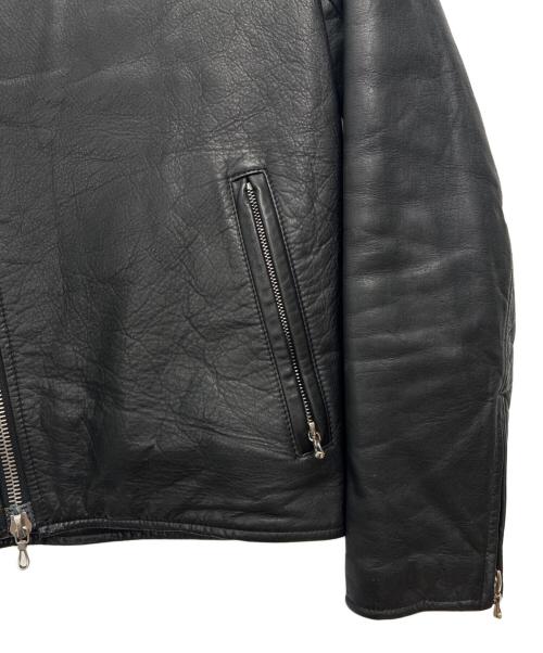 BACK BONE（バックボーン）BACK BONE (バックボーン) スタンドカラー ダブルライダースジャケット ブラック サイズ:SIZE Sの古着・服飾アイテム