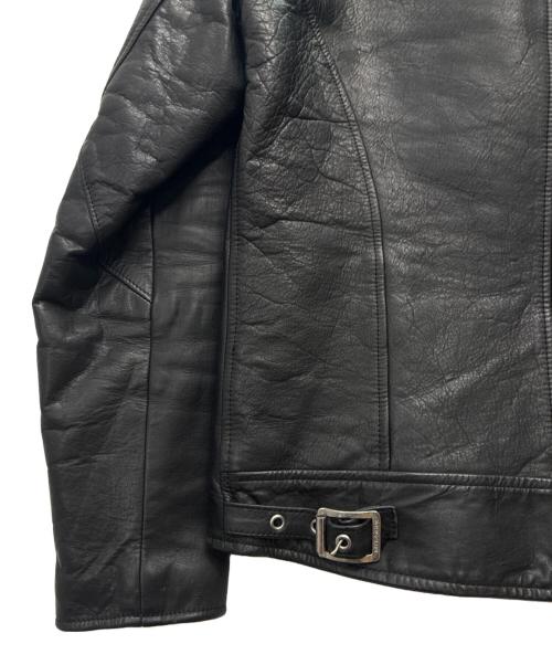 BACK BONE（バックボーン）BACK BONE (バックボーン) スタンドカラー ダブルライダースジャケット ブラック サイズ:SIZE Sの古着・服飾アイテム
